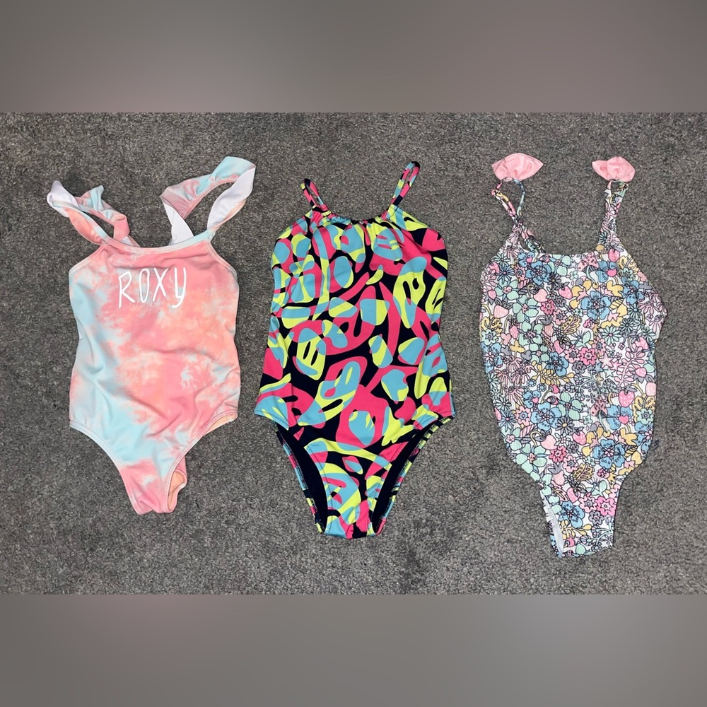 Toddler Girls 3-Piece One-Piece Bathing Suit - 4T - Vilebrequin Luxury Summer